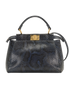Mini Peekaboo, &pound;1,600, Handbags, Blue, Python, Front view